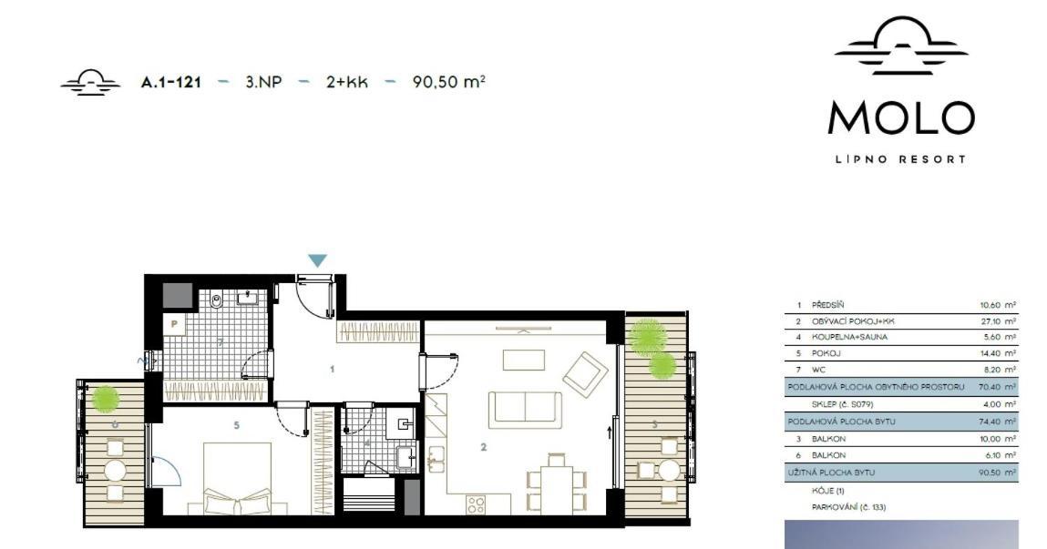 Apartament A121 Molo Lipno S Infrasaunou - Residence Koubek Липно-над-Влтавой Экстерьер фото